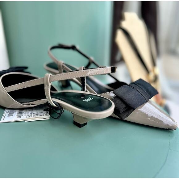 ZARA Pointed Toe Slingbacks NWT - Picture 6 of 16